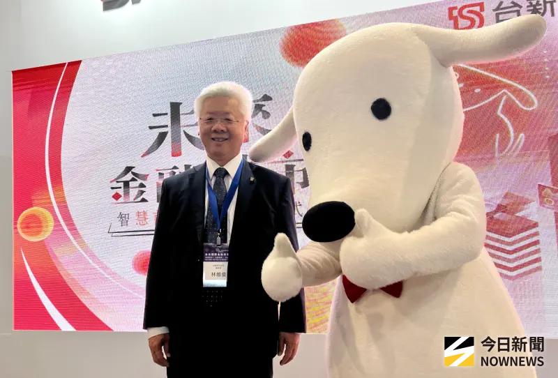 ▲台新新光金控總經理林維俊今（7）日出席國際金融博覽會，也對玉山金合併三商美邦人壽提出看法。（圖／記者顏真真攝）
