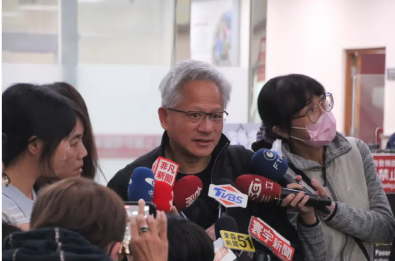 ▲北投士林科學園區爭議近期落幕，傳出是台積電創辦人張忠謀出面協調。對此輝達（NVIDIA）執行長黃仁勳表示，自己不清楚。（圖／記者鍾泓良攝影）