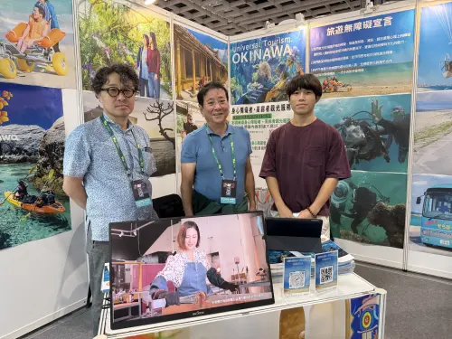 ▲無障礙旅遊門戶參加 2025 ITF 台北國際旅展，希望透過展會交流，分享沖繩無障礙旅遊經驗，推動跨國合作。（圖／李傳惠攝）