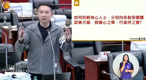 領養不是虐待的起點　黃文益籲補漏洞守護毛小孩
