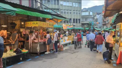 ▲菜市場、豬肉攤、豬肉