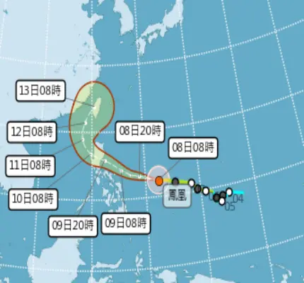鳳凰颱風路徑西修　恐中南部登陸