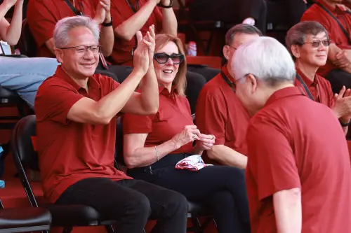 黃仁勳抵台快閃只停1天半！被問是否見面　蔣萬安這樣說
