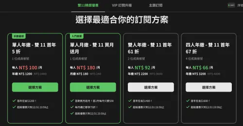 ▲LINE TV有雙11優惠。（圖／翻攝自LINE TV）