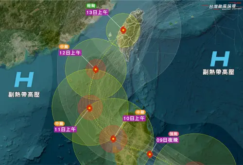 鳳凰颱風將變強颱！周一北部「風雨最劇烈」　西南部進入危險半圈

