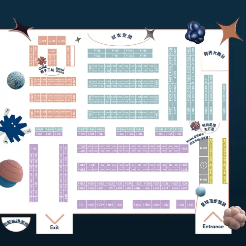 ▲Pinkoi Design Fest 瘋設祭展區地圖。（圖／pinkoi臉書 facebook.com/ilovepinkoi）