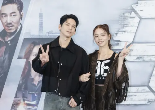 ▲宋芸樺（右）在美國生活太開心，差點不管《96分鐘》中的老公林柏宏。（圖／華影國際提供）