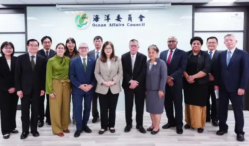 守護海洋民主價值！馬紹爾群島等3國駐聯合國大使到海委會拜會
