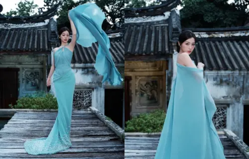 ▲虞書欣消失2個月！無視泰國國喪亮色禮服登場　粉絲怒轟：不尊重。（圖／微博@虞書欣工作室）