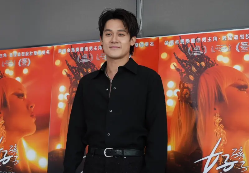 ▲新加坡當紅小生許瑞奇在《好孩子》減去11公斤，飾演變裝皇后，入圍62屆金馬獎最佳男主角，將出席頒獎典禮。（圖／記者嚴俊強攝）