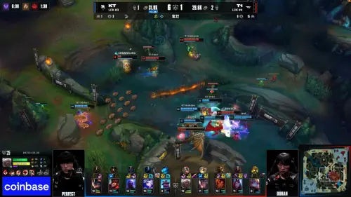 ▲ 18分鐘雙方針對第三條龍爆發團戰，T1打出奇蹟團戰，Oner神開戰加上Doran繞後成功，打出0換4還拿下小龍。（圖／Youtube@LoL Esports）