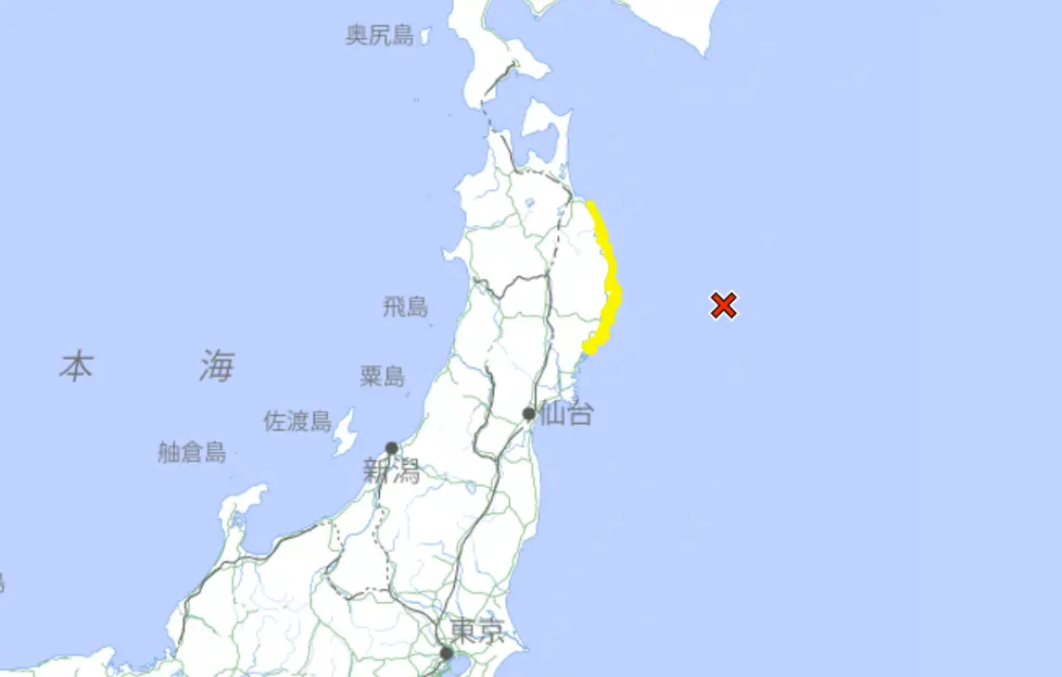 日本三陸沖「1小時連9震」！岩手縣觀測到海嘯 大船渡6千人撤離