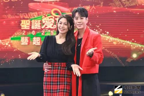 ▲白家綺（左）與吳東諺（右）夫婦自爆剛結婚就想離婚。（圖／記者吳翊緁攝）