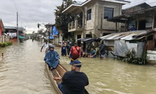 ▲超強颱風「鳳凰」昨晚（9日）猛烈侵襲菲律賓。（圖／翻攝自X）