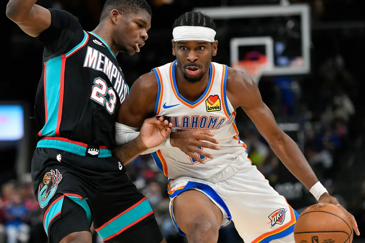 NBA／雷霆開季10勝1敗聯盟第一！114：100逆轉灰熊 SGA狂轟35分