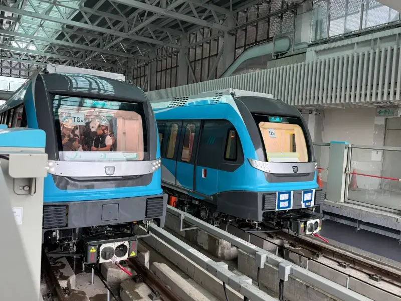 ▲新北捷運三鶯線進入完工倒數，工程進度已經來到95％，力拚年底完工。（圖／記者張家瑋攝2025.10.20）