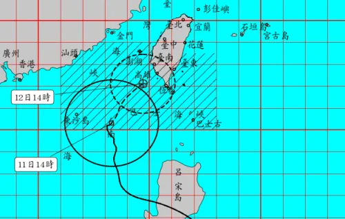 ▲鳳凰颱風路徑朝台灣逼近，除了海警之外，陸上颱風警報也在今（11）日清晨5時30分發布。（圖／中央氣象署cwa.gov.tw）