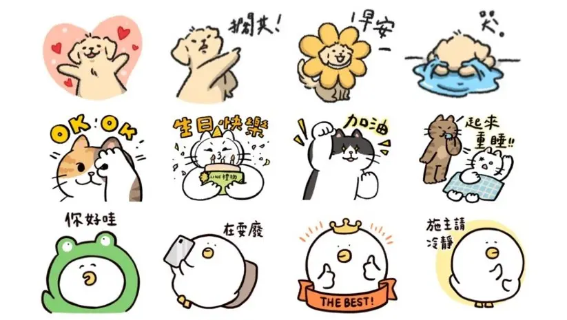 LINE免費貼圖17組！颱風天早安圖下載 可愛貓貓、生日貼圖不用錢