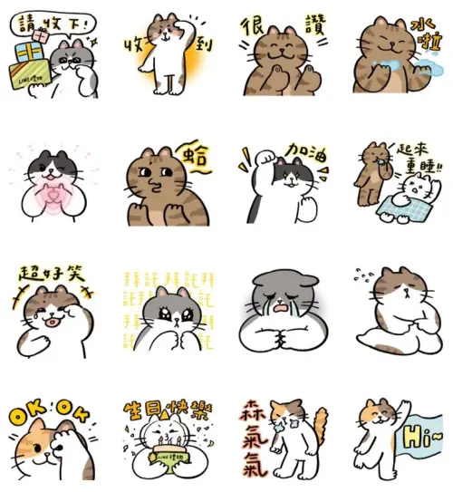▲LINE免費主題「LINE禮物 × 到處都是貓貓」。（圖／取自LINE）