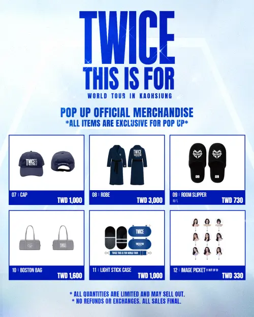 ▲TWICE高雄快閃店限量特典。（圖／Live Nation Taiwan）