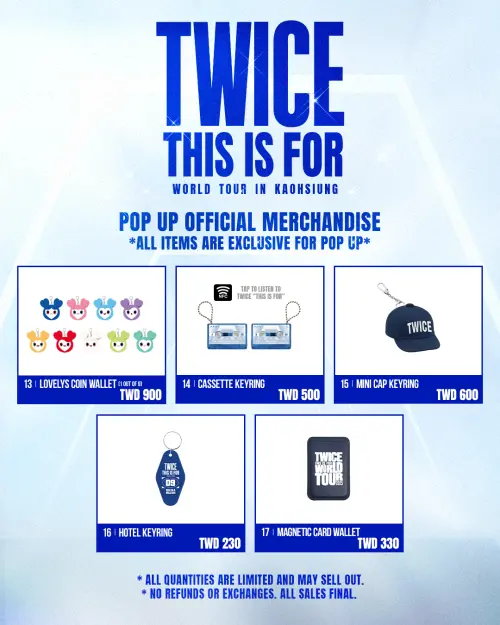 ▲TWICE高雄快閃店限量特典。（圖／Live Nation Taiwan）