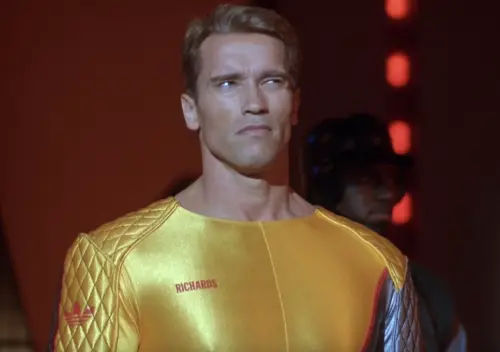 ▲阿諾史瓦辛格表示一直很想重拍《魔鬼阿諾》，很開心看到新版本《逃亡遊戲》成功做到了全面升級。（圖／摘自IMDb)