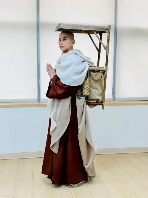 ▲方馨飾演的鳩摩羅什母親耆婆定妝。（圖／武童文化事業有限公司提供）