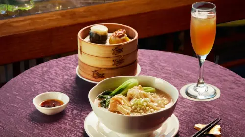 ▲宵夜場首度結合東方特色料理與西方調酒工藝，為想要放鬆片刻的夜歸族打造專屬的微醺時光。（圖／圓山大飯店提供）