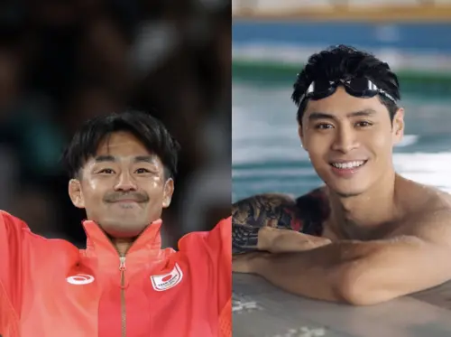 ▲橋本壯市（左）是日本柔道選手，格倫（右）則是印尼知名的游泳選手。（圖／翻攝自IG＠soichi_hasimoto、＠glennvictor/