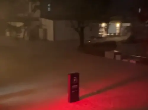 ▲宜蘭蘇澳街頭淹水情況。（圖／Threads@ni0518）