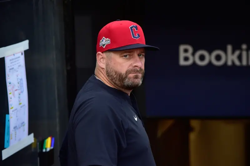 ▲大聯盟公布年度最佳總教練獎結果，克里夫蘭守護者隊總教練沃特（Stephen Vogt）成功蟬聯美聯年度最佳總教練，成為史上少數連兩年獲獎的指揮官之一。（圖／美聯社／達志影像）