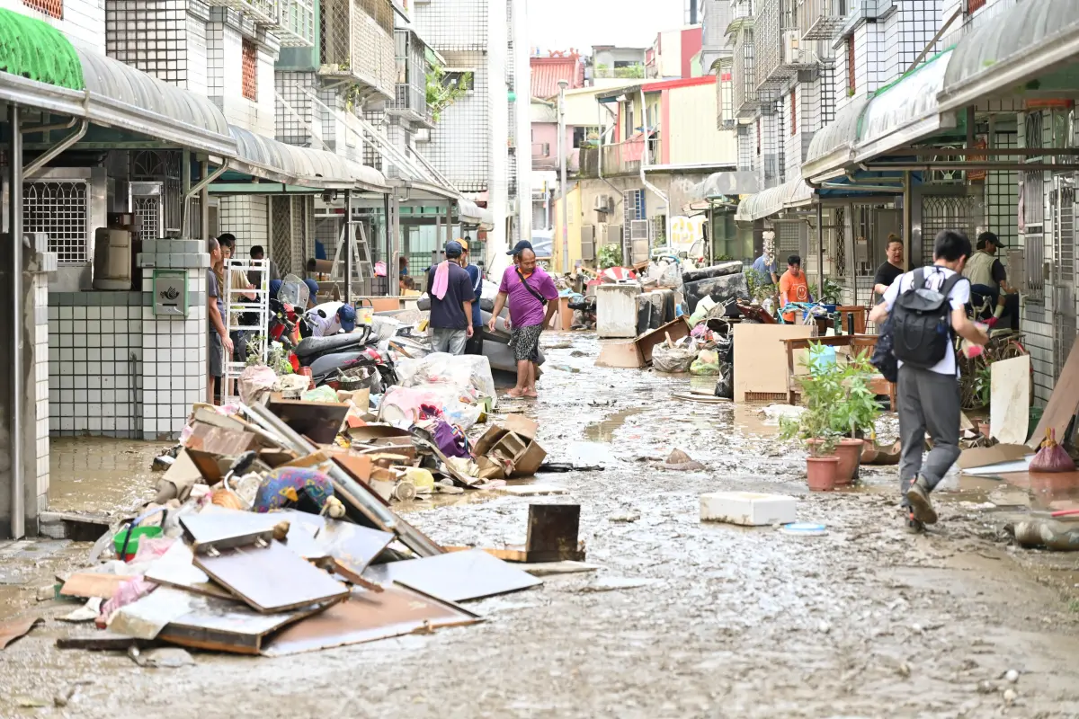 ▲鳳凰颱風挾帶豪雨，造成宜蘭縣蘇澳、冬山、羅東鄉鎮大淹水。（圖／宜蘭縣府提供）