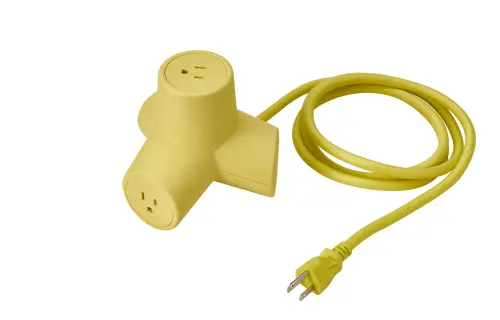 ▲HORNFELS延長線，黃色，1.8公尺，售價449元。（圖／IKEA提供）