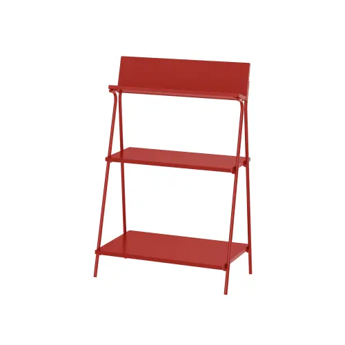 ▲KRÖNIKÖR開放式收納櫃，紅色，60x35x91公分，售價799元。（圖／IKEA提供）