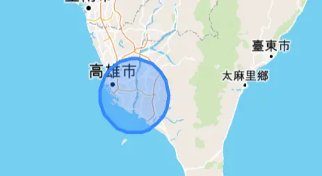 ▲「空品嚴重惡化輕度警報」細胞簡訊發送警戒範圍。（圖／災防告警細胞廣播官網）