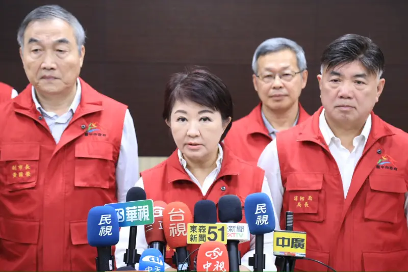    ▲盧秀燕表示台中市各道路人車稀少，可見絕大部分市民是配合防災的。（圖／台中市政府提供，2025.11.12）  