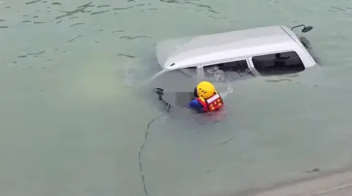 颱風天驚見汽車漂浮！台南60歲男駕車衝嘉南大圳溺斃
