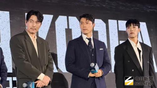 禹民鎬、玄彬、鄭雨盛、禹棹奐出席Disney+發布會。（圖／記者陳雅蘭攝）