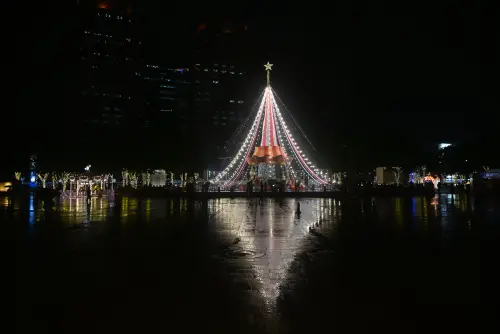 ▲2025年新北耶誕城  耶誕樹（圖／記者林調遜攝）