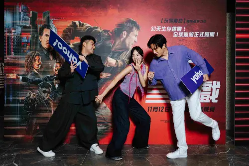 ▲鹿希派、麻由、焦曼婷、徐新洋現身Yahoo x 《逃亡遊戲》電影特別場首映會（圖／Yahoo提供）