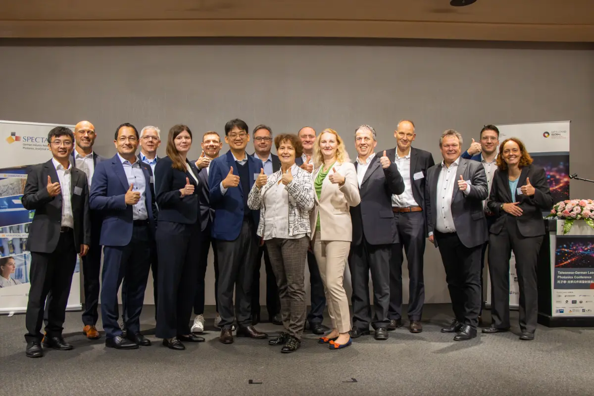 ▲10家專注於雷射技術、光學元件與精密檢測的德國企業本周造訪台灣，並參加產業論壇與商務媒合活動，推動台德雙方深化產業鏈合作。（圖／德經處提供）