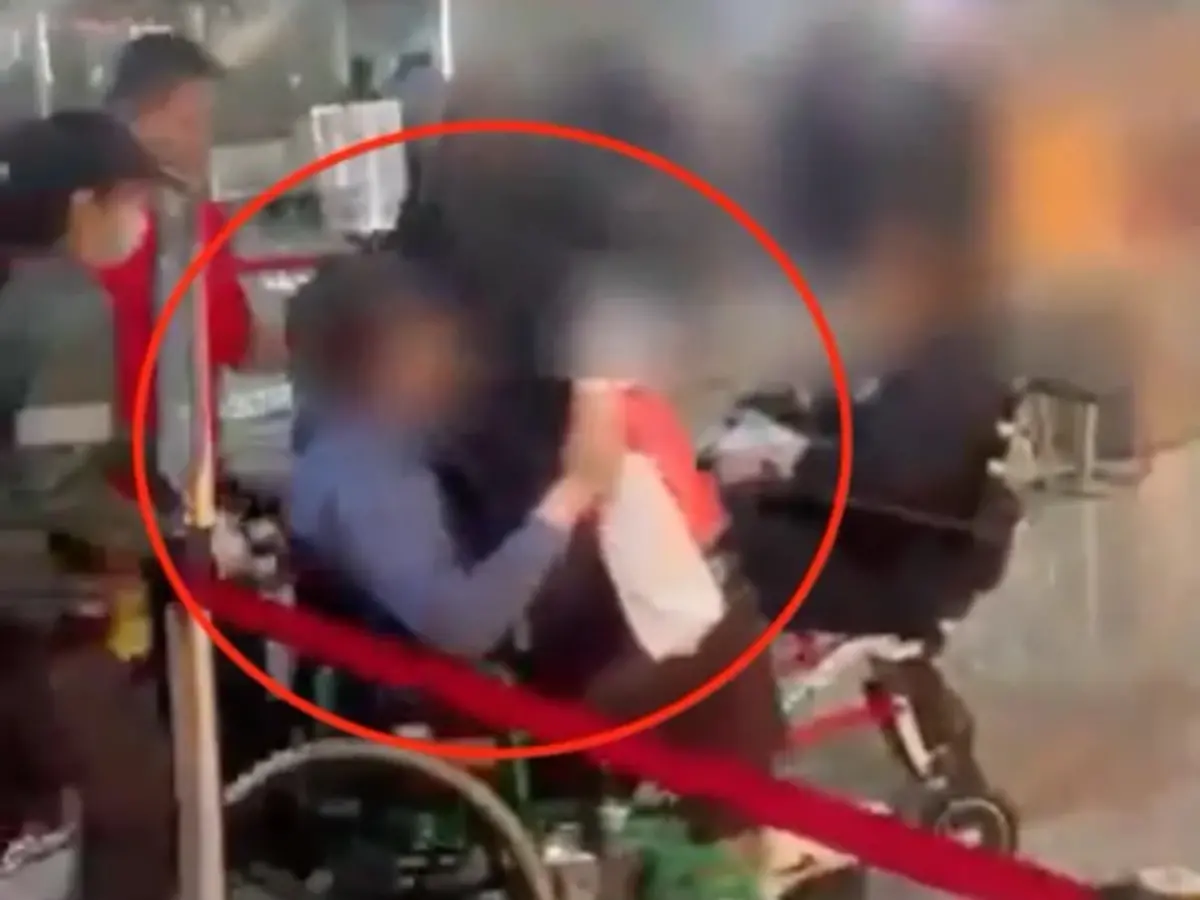 ▲陳姓男子因造謠副總統蕭美琴昨（12日）落地被抓，今（13日）開直播時不滿抱怨。（圖／翻攝畫面）