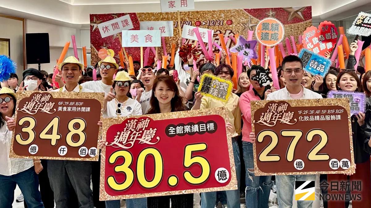 ▲漢神百貨週年慶即將於11/20~12/21登場，業績目標30.5億元。（圖／記者陳美嘉攝，2025.11.13）