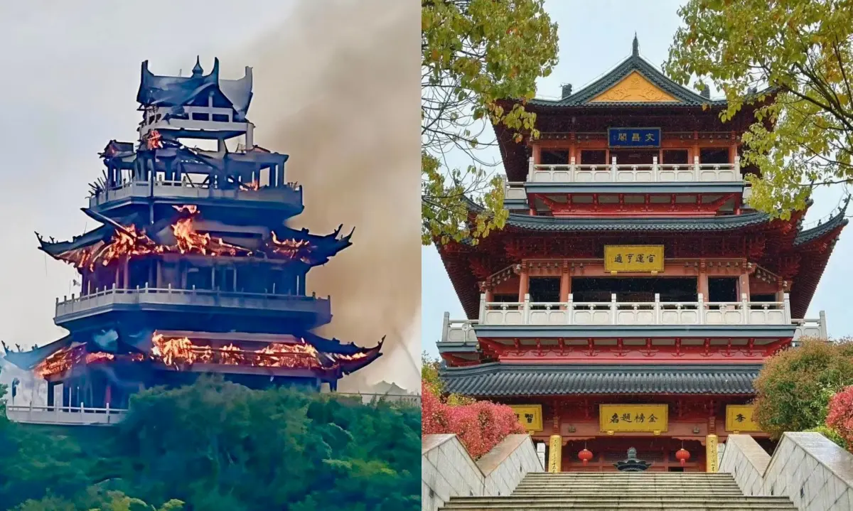中國江蘇寺廟大火！網傳為1500年古寺 官方澄清：非歷史建築