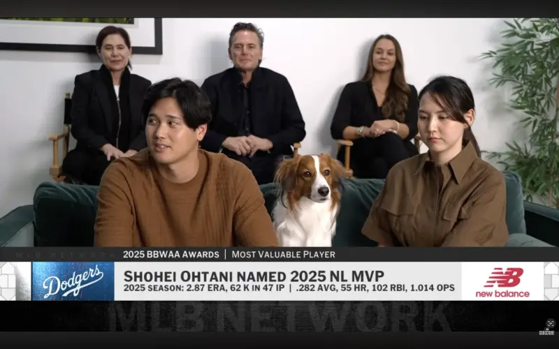 MLB/大谷翔平獲頒MVP!Decoy萌樣搶鏡頭 脫逃失敗成另類焦點