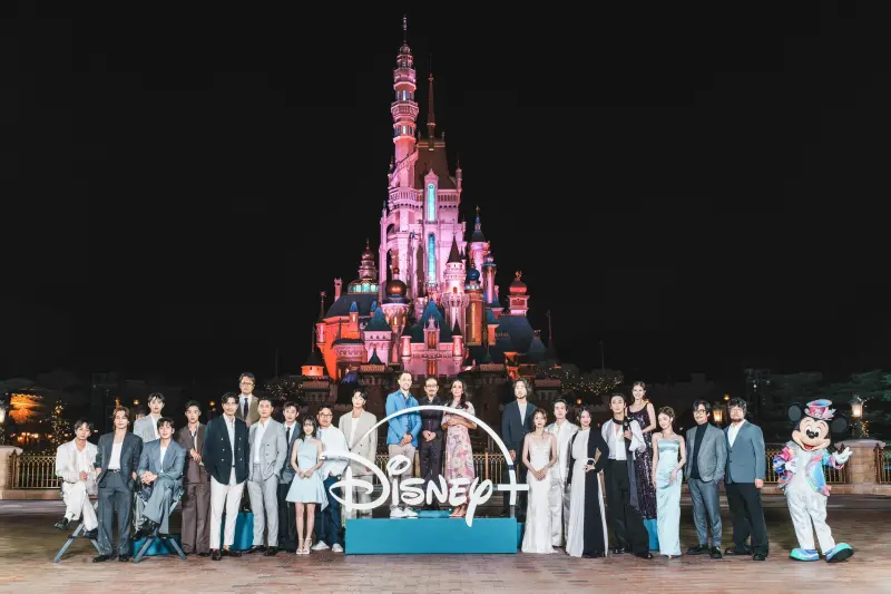 ▲Disney+在香港舉辦發布會，2026年原創片單同步公開，玄彬、鄭雨盛、李寶英、李棟旭，以及IU、邊佑錫主演的《21世紀大君夫人》都是其中之一。（圖／Disney+）
