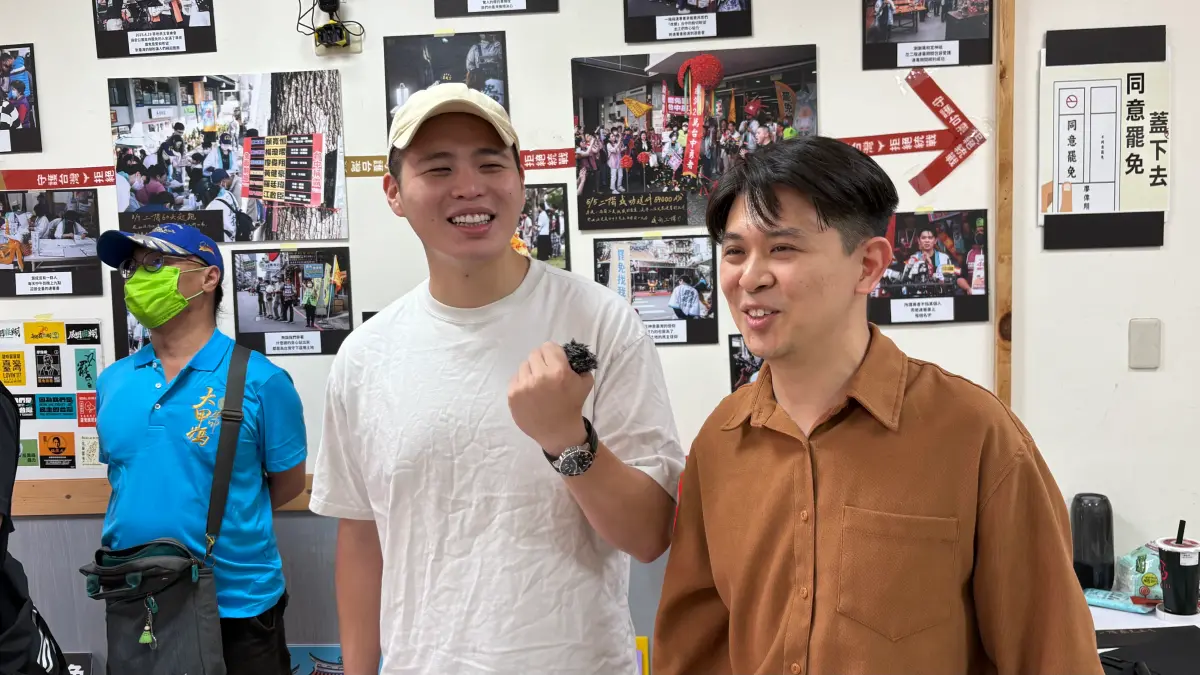 ▲閩南狼陳柏源今年夏天頻繁到台中，支持大罷免行動。（資料畫面／記者顏幸如攝）