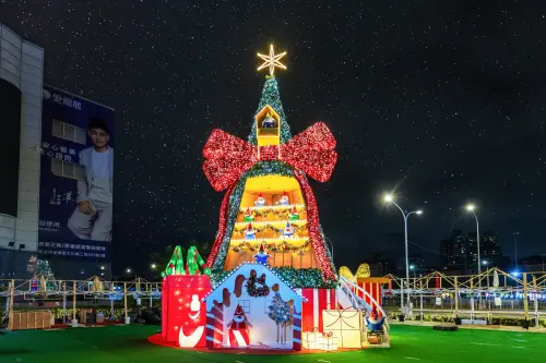 ▲捷運環狀線板橋站南廣場「耶誕精靈馬戲派對」（圖／新北市觀旅局提供）