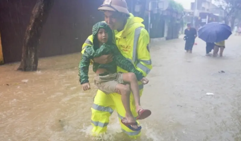 ▲越南災民吐露風災下的心路歷程。（圖／翻攝自越通社）