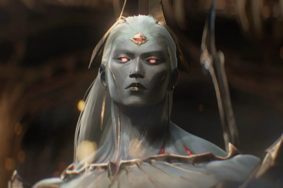 ▲《英雄聯盟》在 2025 世界大賽總決賽後正式公布全新英雄「不滅冥聖」薩亨（Zaahen），將成為遊戲中第五位冥血族裔。（圖／取自League of Legends，x.com/LoLTurkiye/status/1986859020561338626/photo/2）